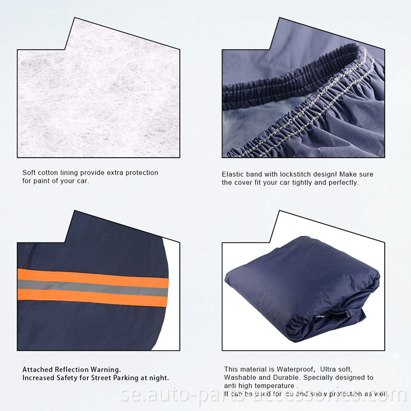 China Factory Summer Sun Heat Isoled UV Protection Foldbar Peva 201D OEM Car Cover
